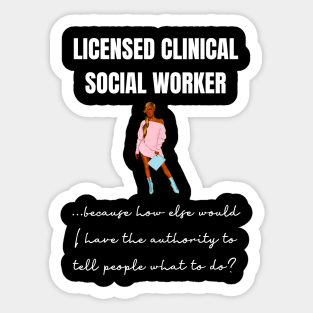 Black Social Worker Sticker